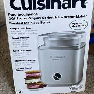 Cuisinart Brushed Stainless Steel Ice Cream Maker